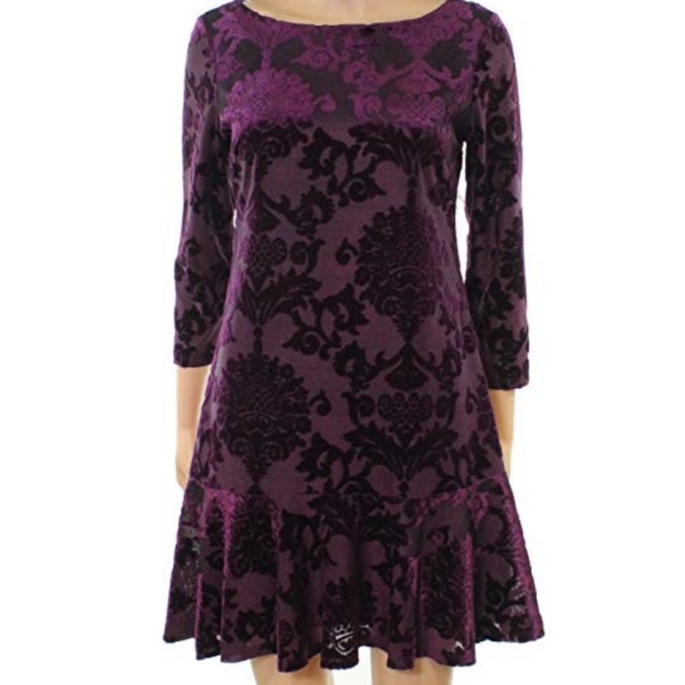 Vince Camuto Purple Midi Dress